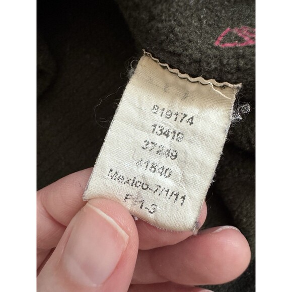 REI Polartec 1/4 Zip Green Pullover Long Sleeve Shirt Men's Medium Hiking Camp - Picture 6 of 6